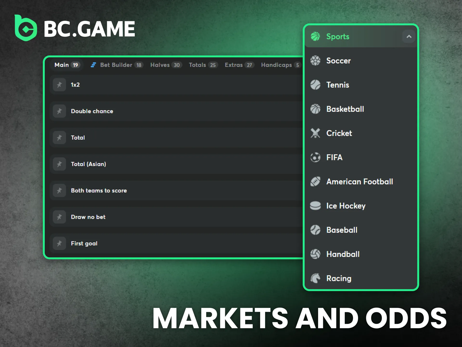 BC Game provides diverse markets and fair odds for Nigerian bettors.