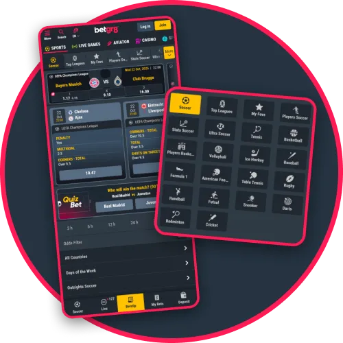 BetGR8 app gives access to top local and international sports leagues.