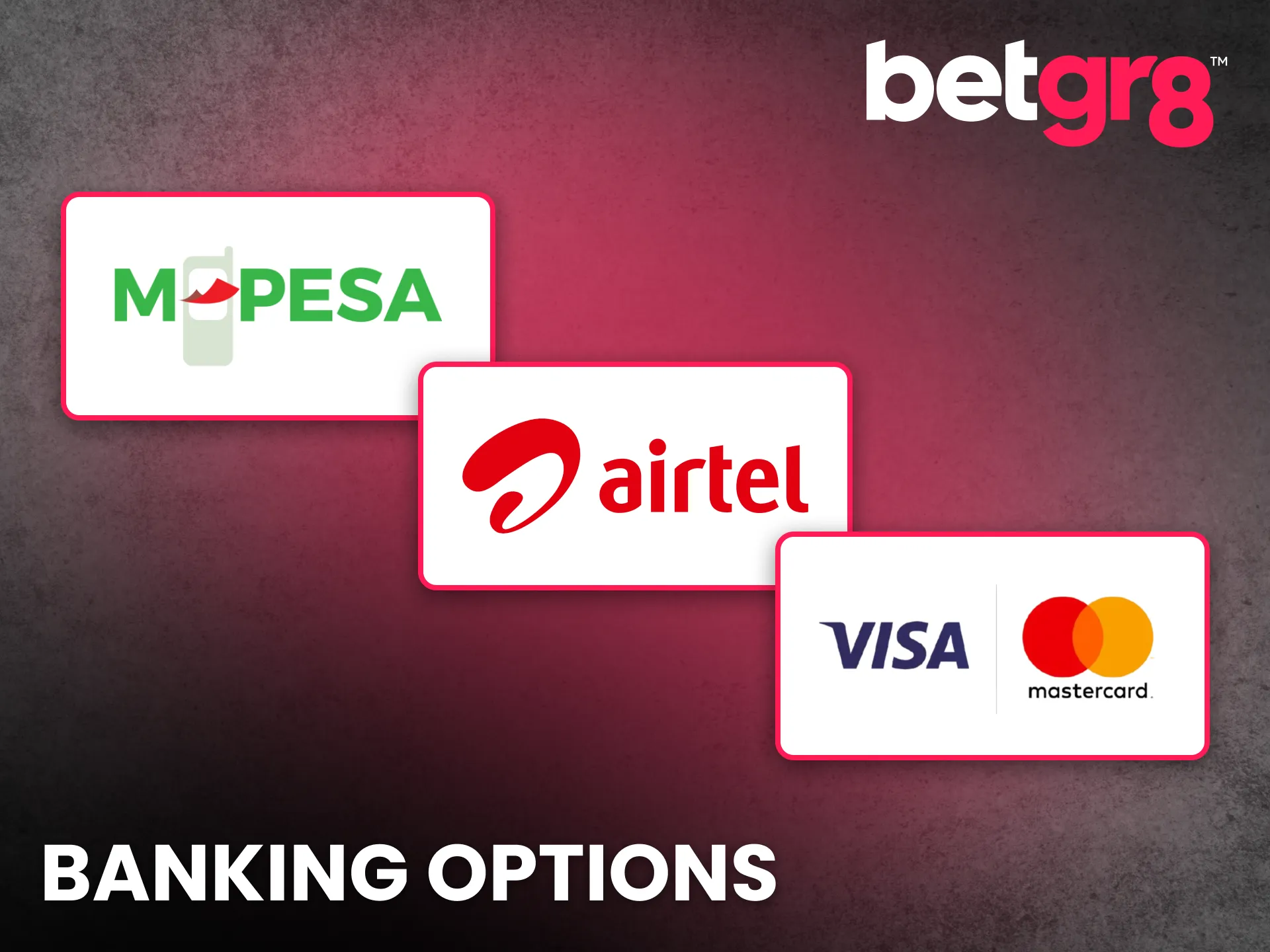 BetGR8 offers safe and flexible banking options for every user.