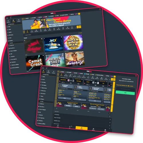 The BetGR8 layout combines style with simple, efficient navigation.