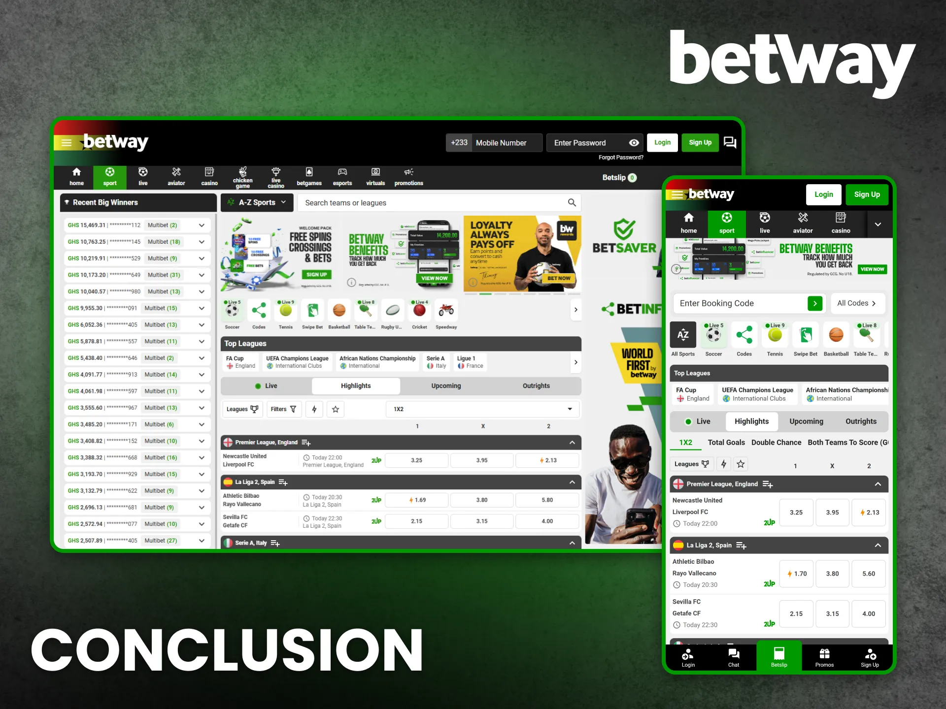Betway remains Ghana’s trusted site for online sports betting fun.