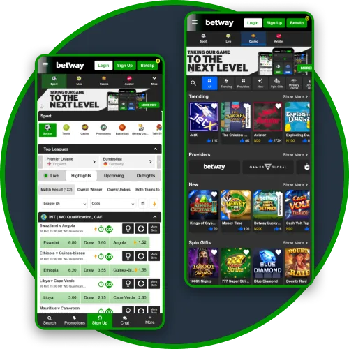 Enjoy both online casino and sports betting through Betway Nigeria.