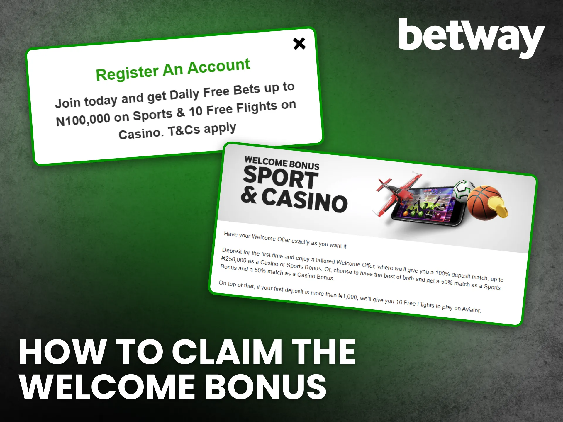 Unlock your Betway welcome bonus and boost your first betting experience.