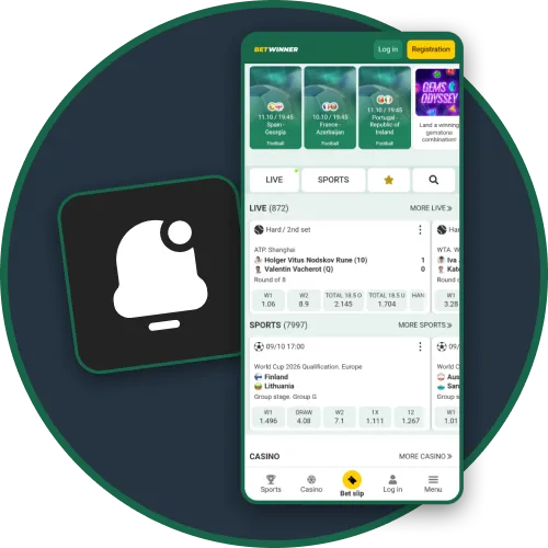 Receive notifications for offers, bets, and winnings on the BetWinner app.