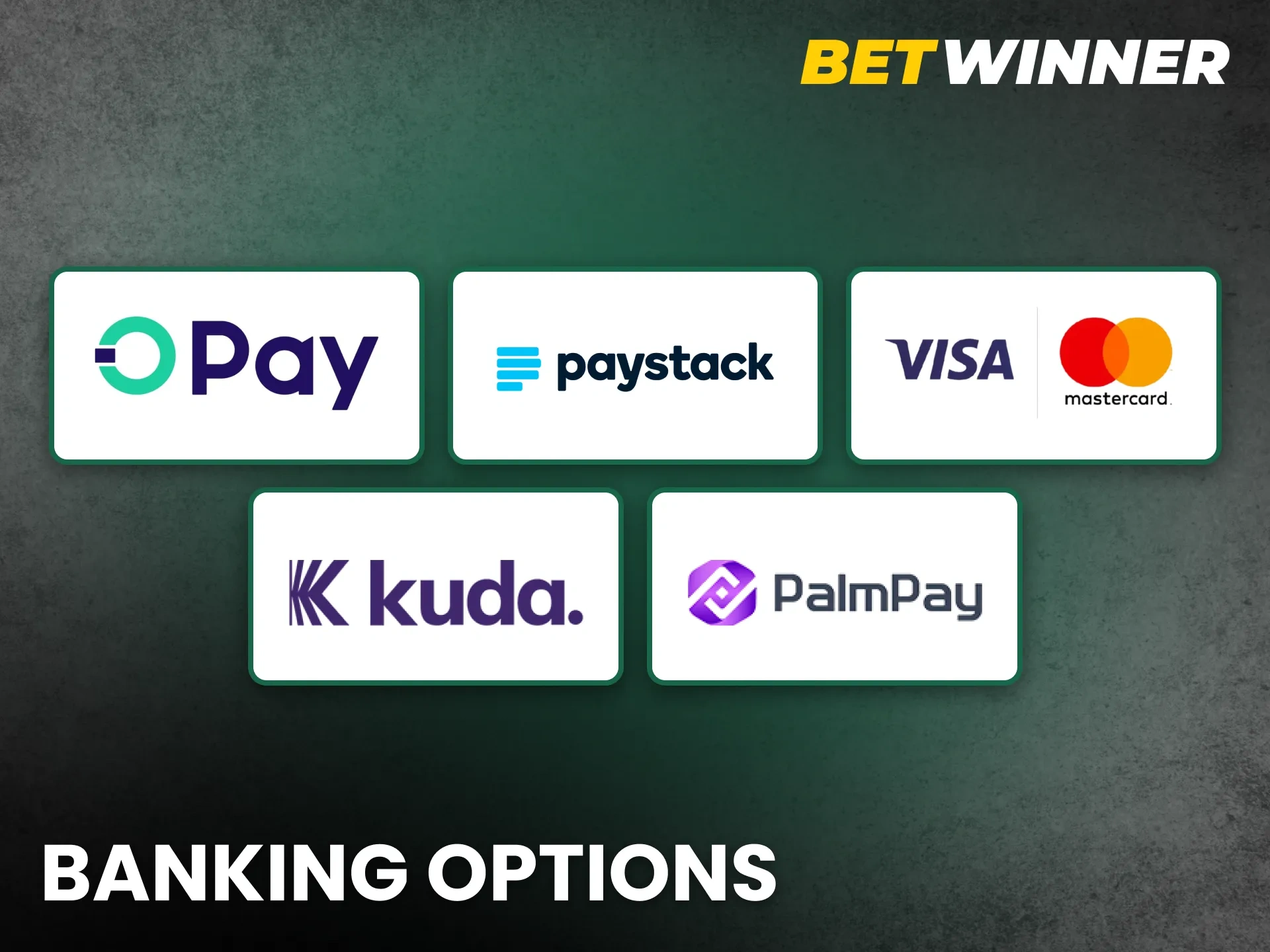 Review BetWinner banking options for simple fund management.