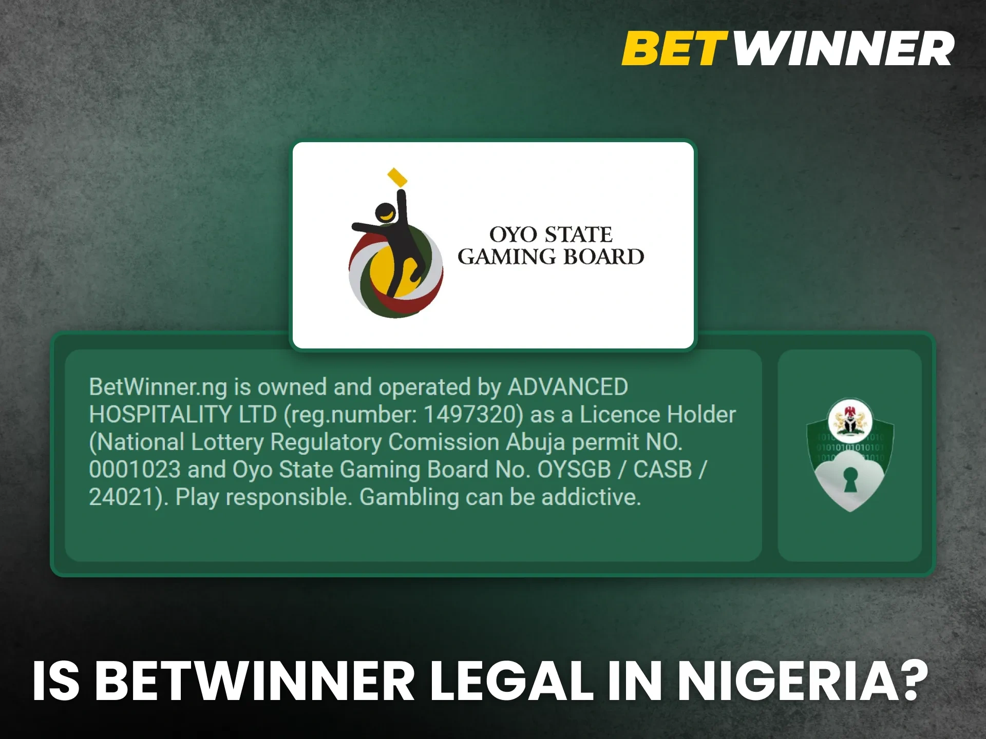 Find out is BetWinner legal in Nigeria and place your bets with confidence.