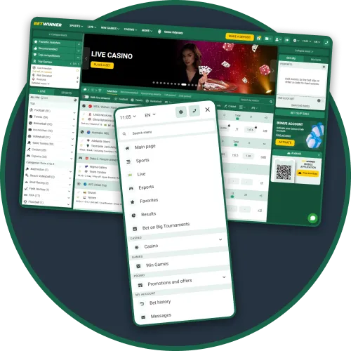 Wager easily with smooth navigation and ease of use on BetWinner desktop or mobile.
