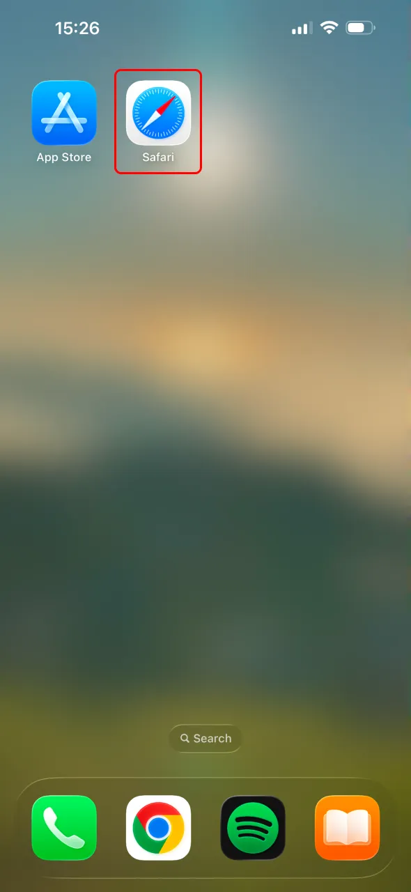 Use browser to access the Gal Sport Betting iOS app version.