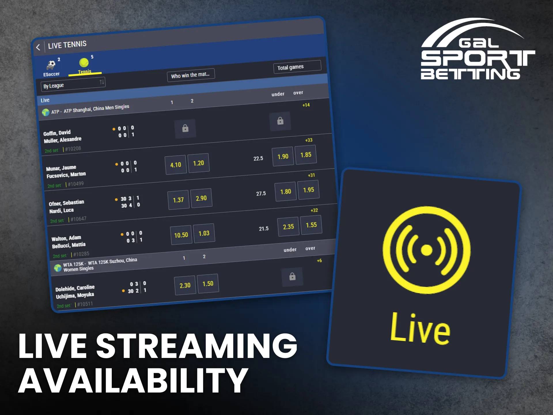 Gal Sport Betting offers live streaming for Tanzanian bettors.