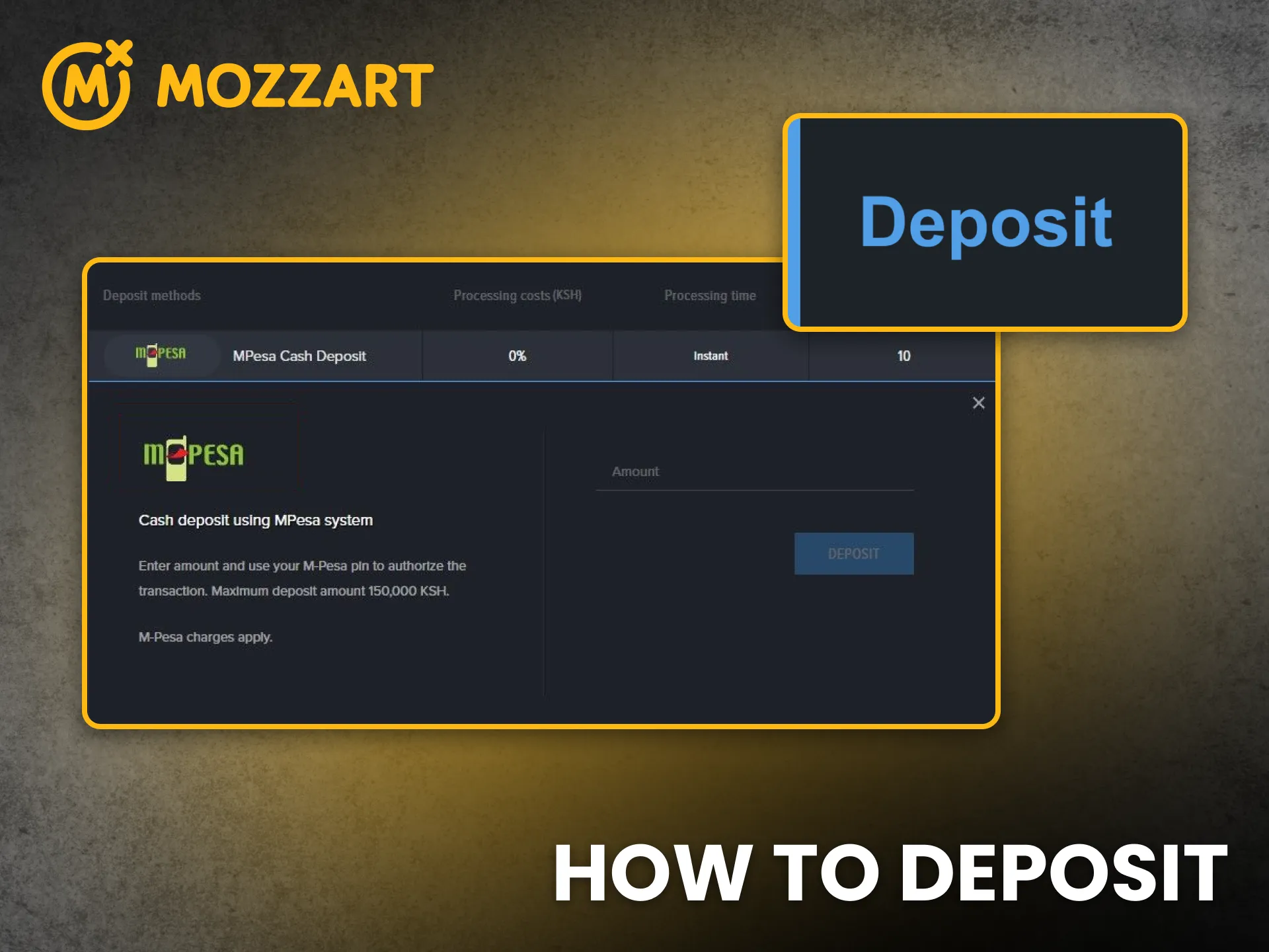 Deposit funds quickly through MozzartBet Kenya for uninterrupted gaming.