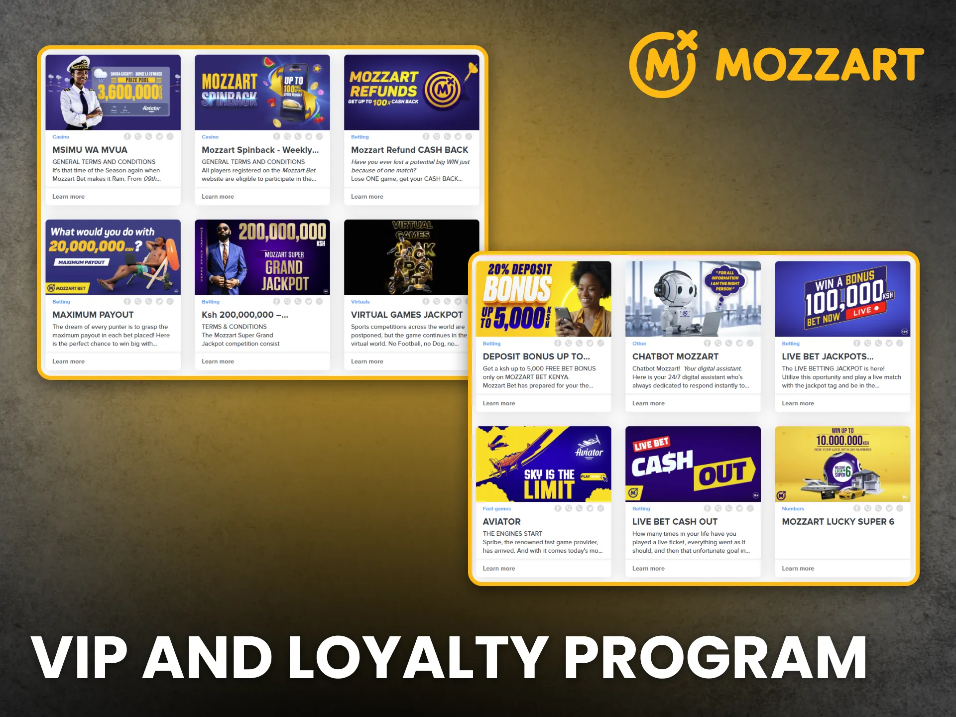 MozzartBet rewards loyal players through its exclusive VIP and loyalty programs.