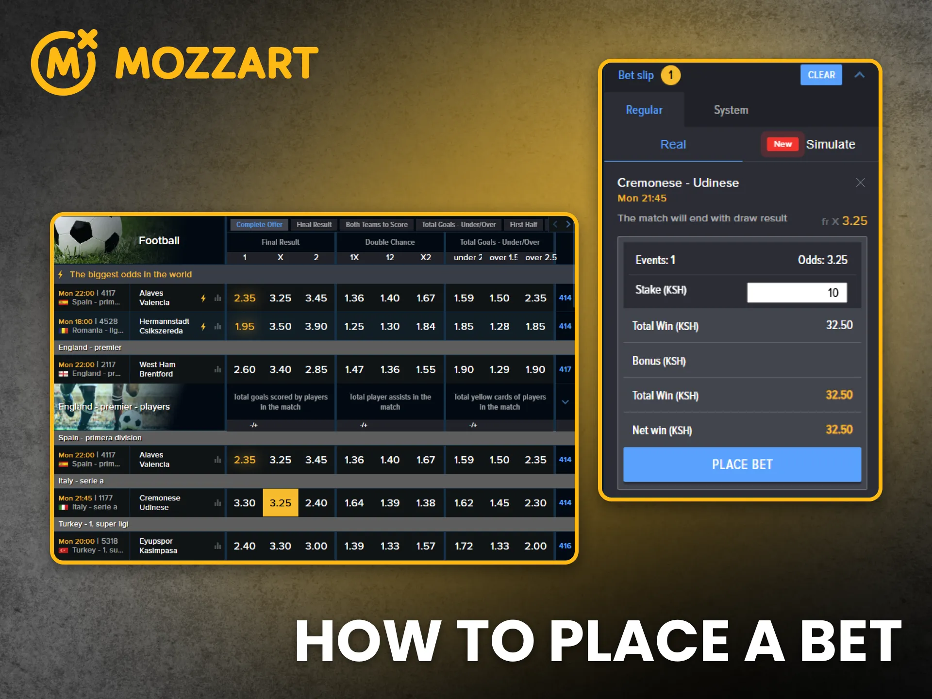 Learn how to place winning bets with MozzartBet Kenya easily.