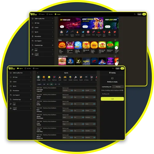 Quickly find your markets using the clean interface design and layout of Parimatch.
