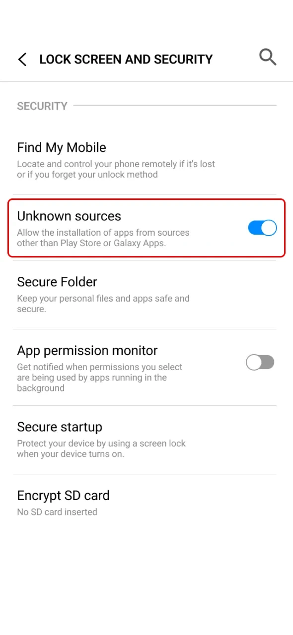 Open settings and allow Paripesa app installation on your Android phone.
