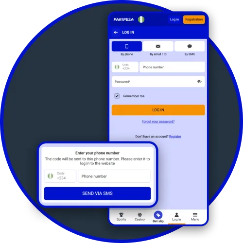 Benefit from secure Paripesa login and account protection on the app.