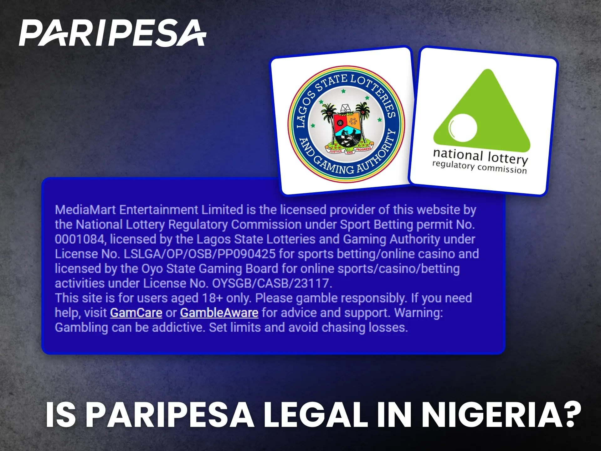 Find out is Paripesa legal in Nigeria and play with confidence.