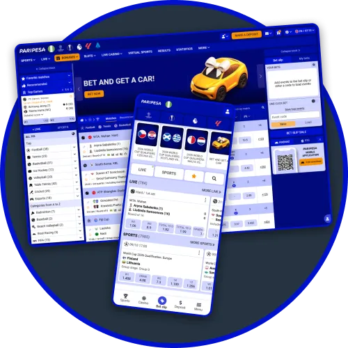 Enjoy easy navigation and ease of use on desktop & mobile on Paripesa.