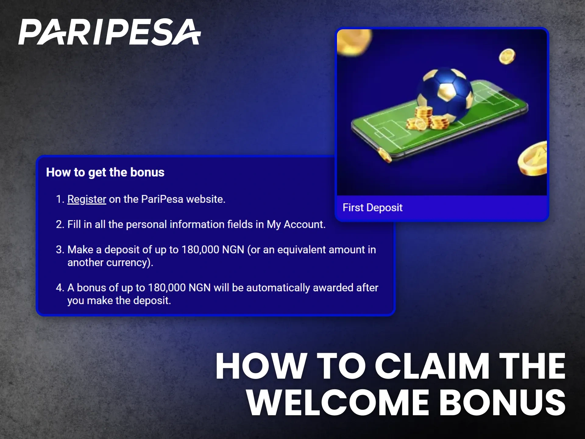 Learn how to claim the Paripesa welcome bonus with a simple guide.
