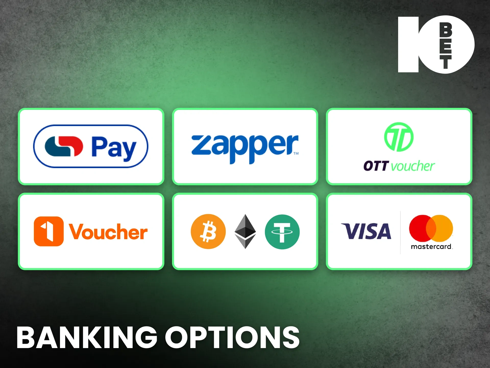 Secure your transactions with the reliable 10bet banking options.
