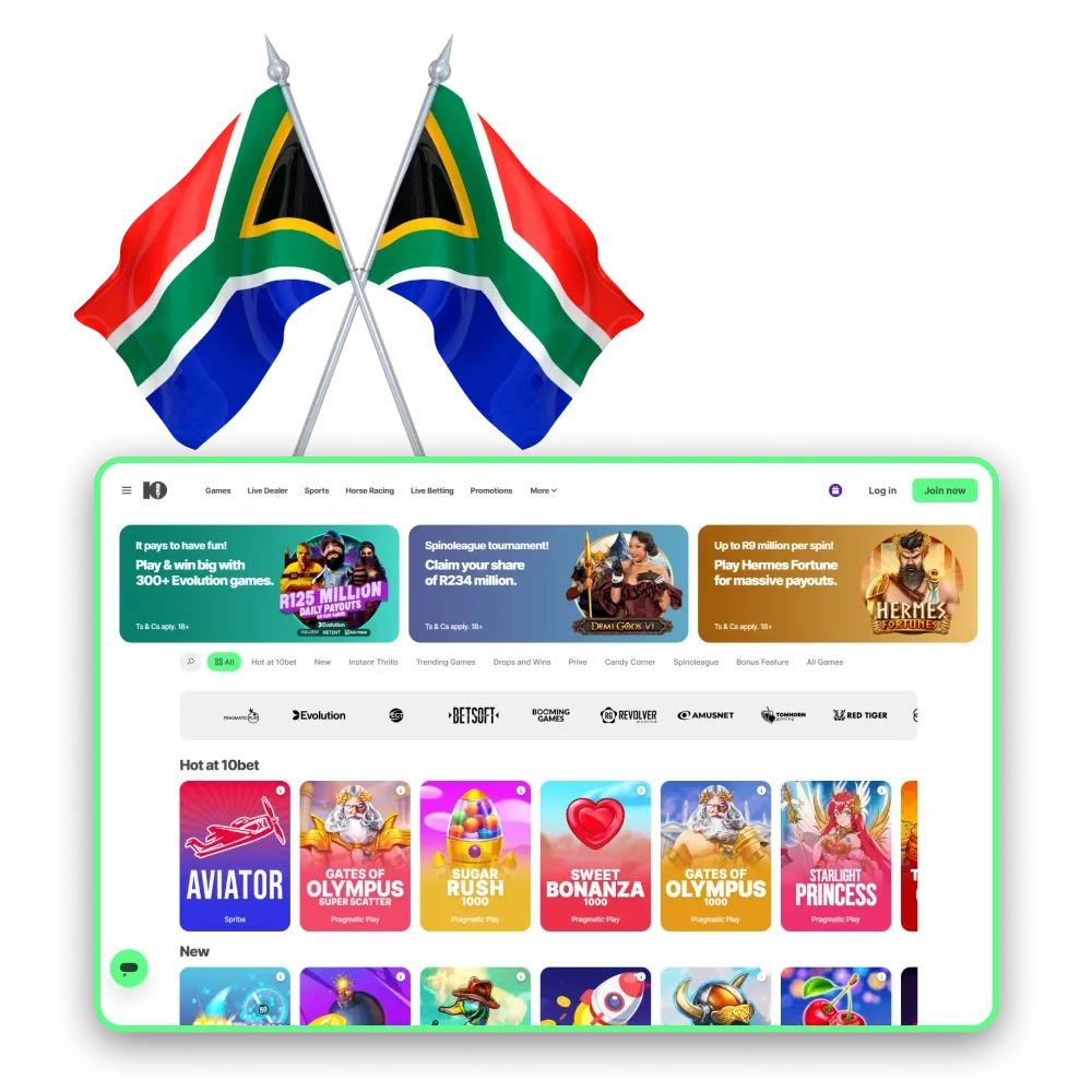 Start betting on the 10bet South Africa platform and find winning potential.