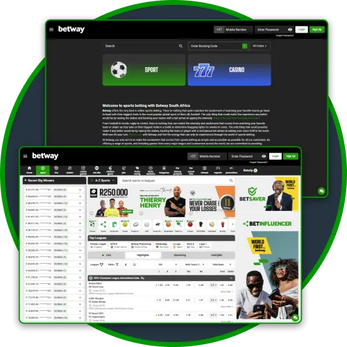 Betway has clean interface design and a comfortable layout.