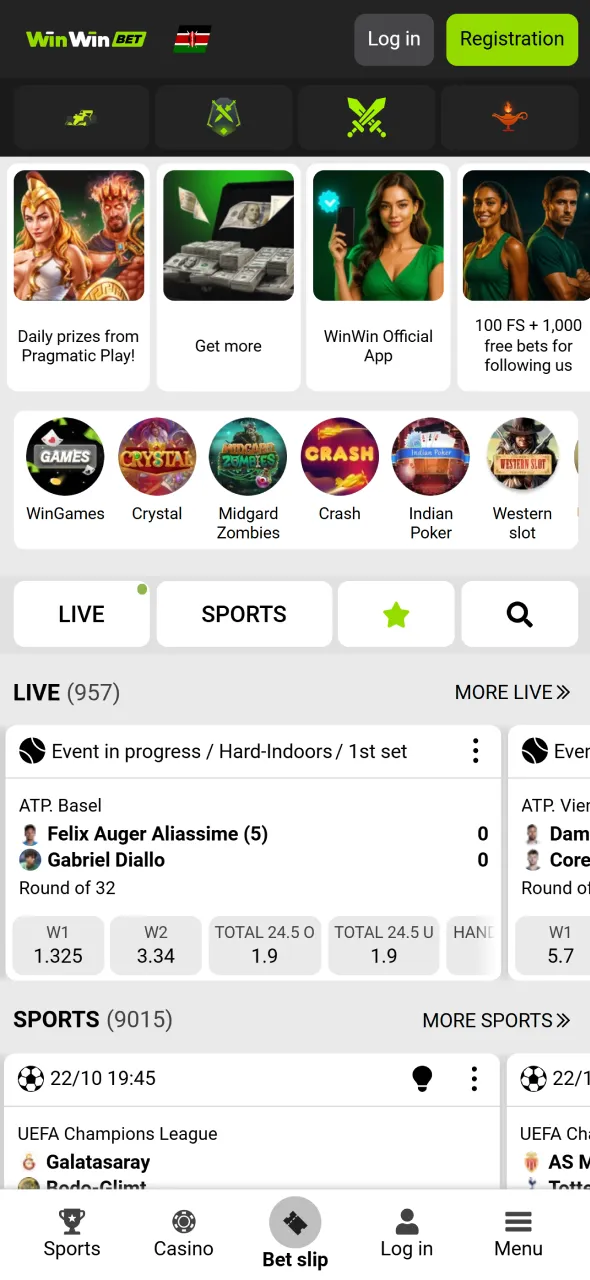 Visit the official WinWin site to download the Android app quickly.