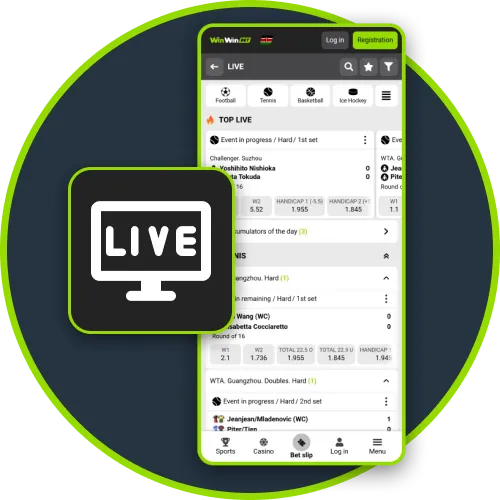 The WinWin app delivers instant live scores and updated odds for users.