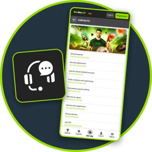 Contact WinWin support directly through the app anytime for quick assistance.