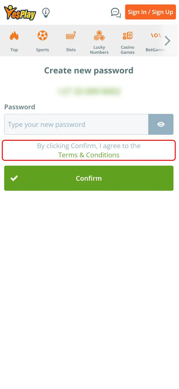 Agree with YesPlay’s rules to access the platform safely.