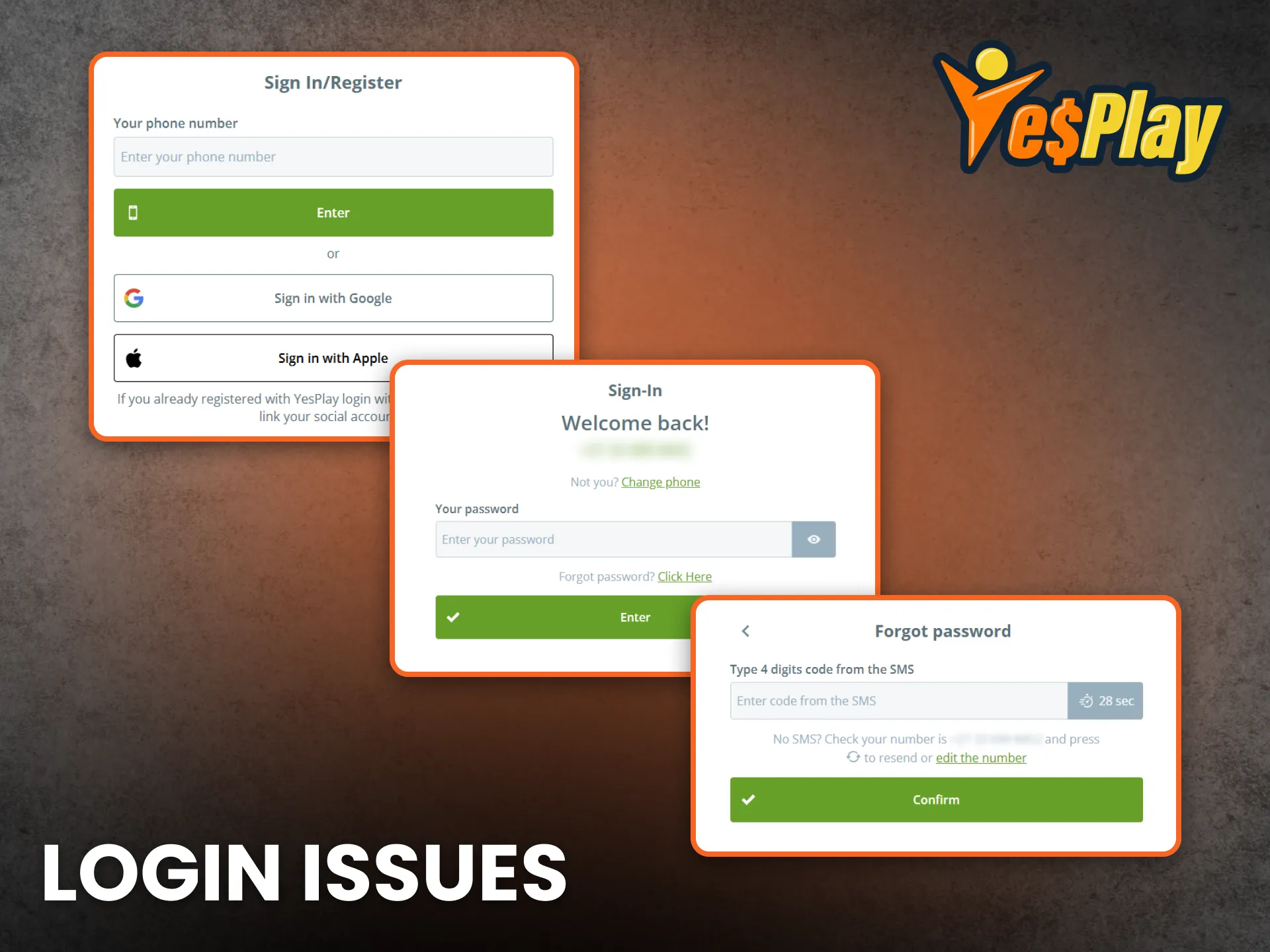Resolve YesPlay login issues quickly with support assistance.