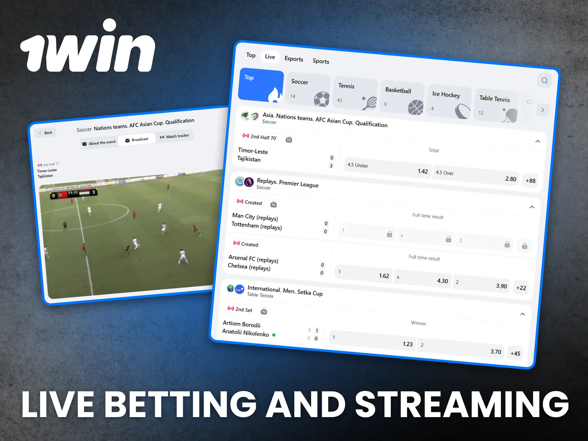 Live betting and streaming tools on 1win attract many users.