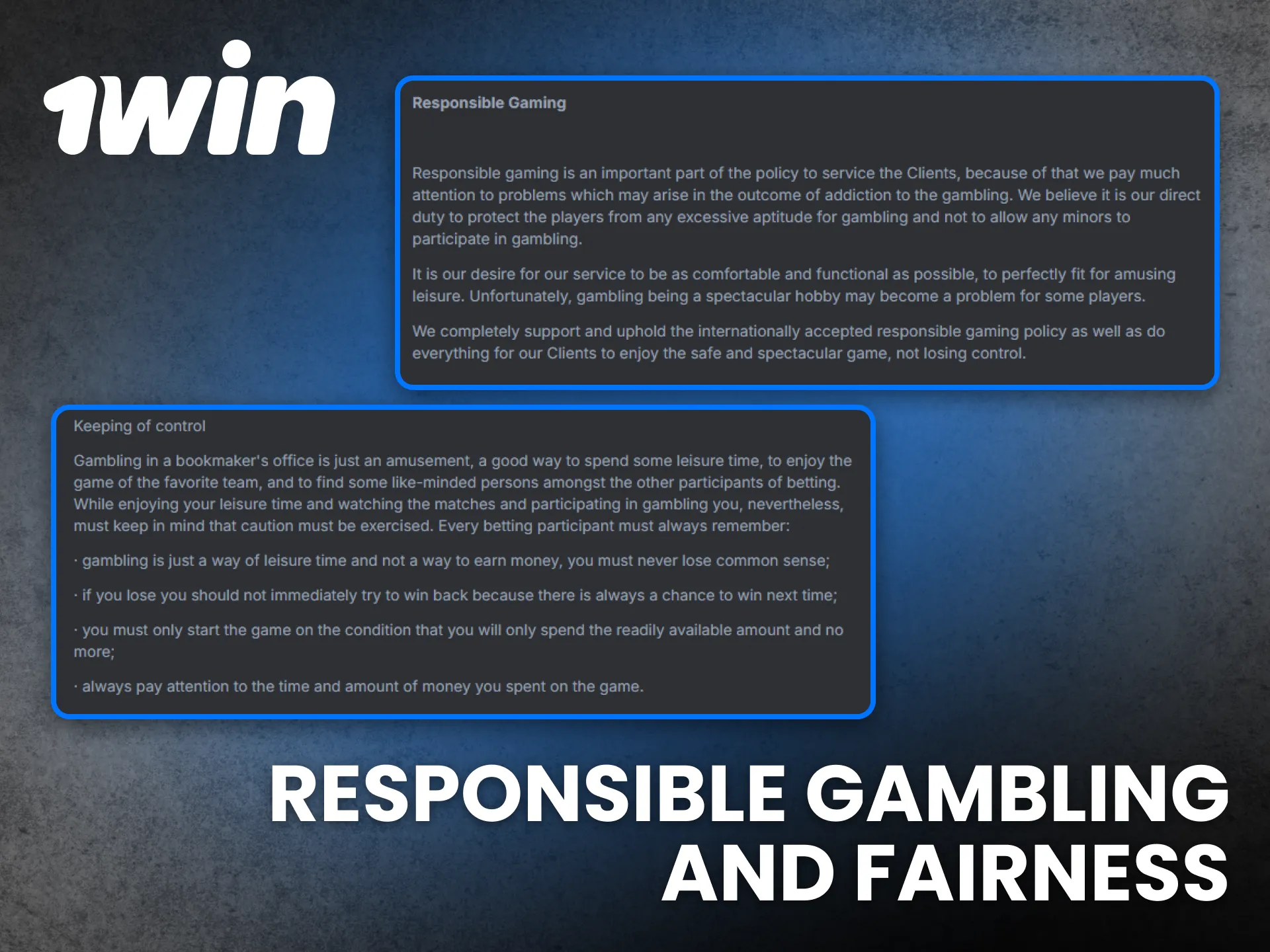 Tools on 1win promote fairness and responsible gambling habits.
