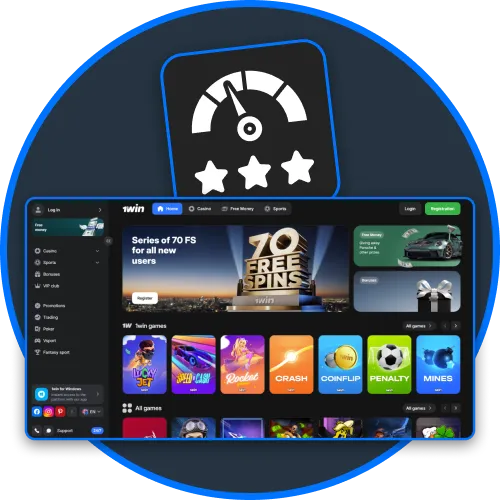 Fast loading speeds keep 1win smooth and responsive.