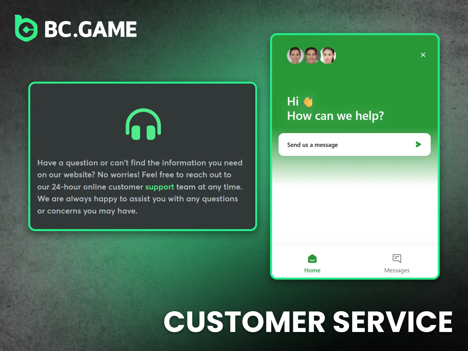 Customer service on BC Game supports Kenya users efficiently.