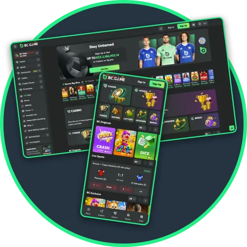 Navigation on BC Game is simple for Kenya bettors on desktop or mobile.