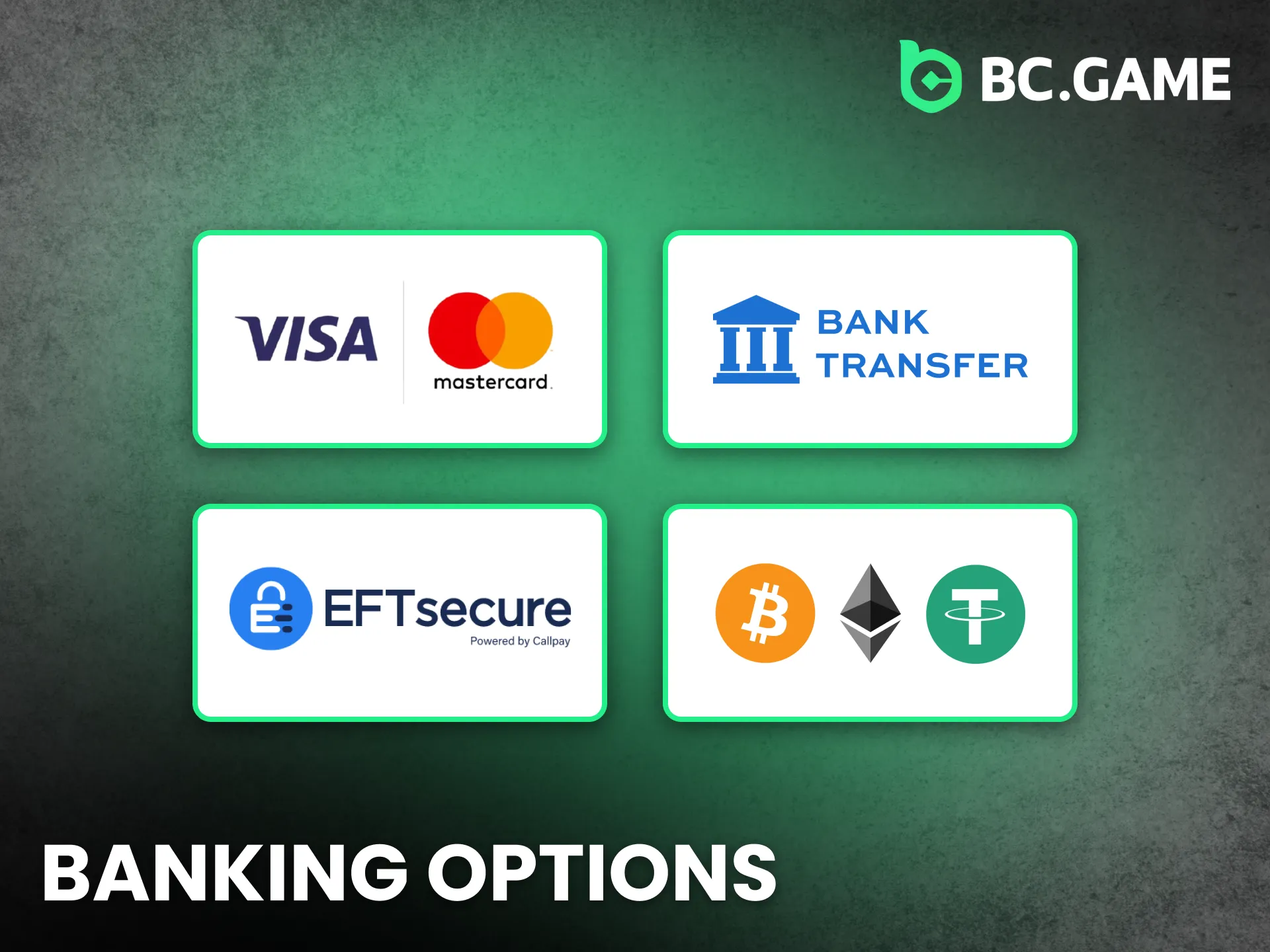 Explore flexible BC Game banking options for fast and safe payments.