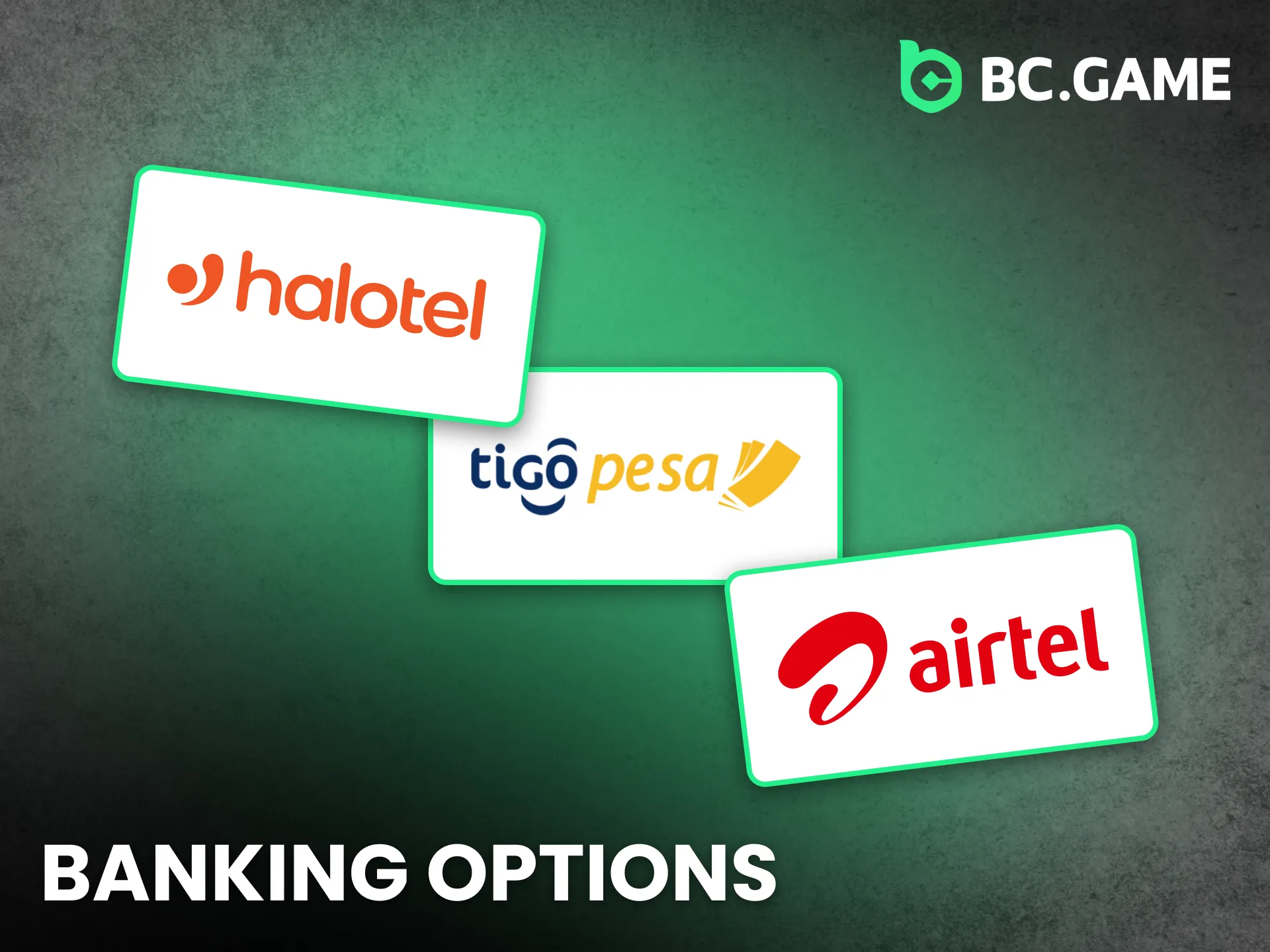Banking options at BC Game support fast and secure transactions.