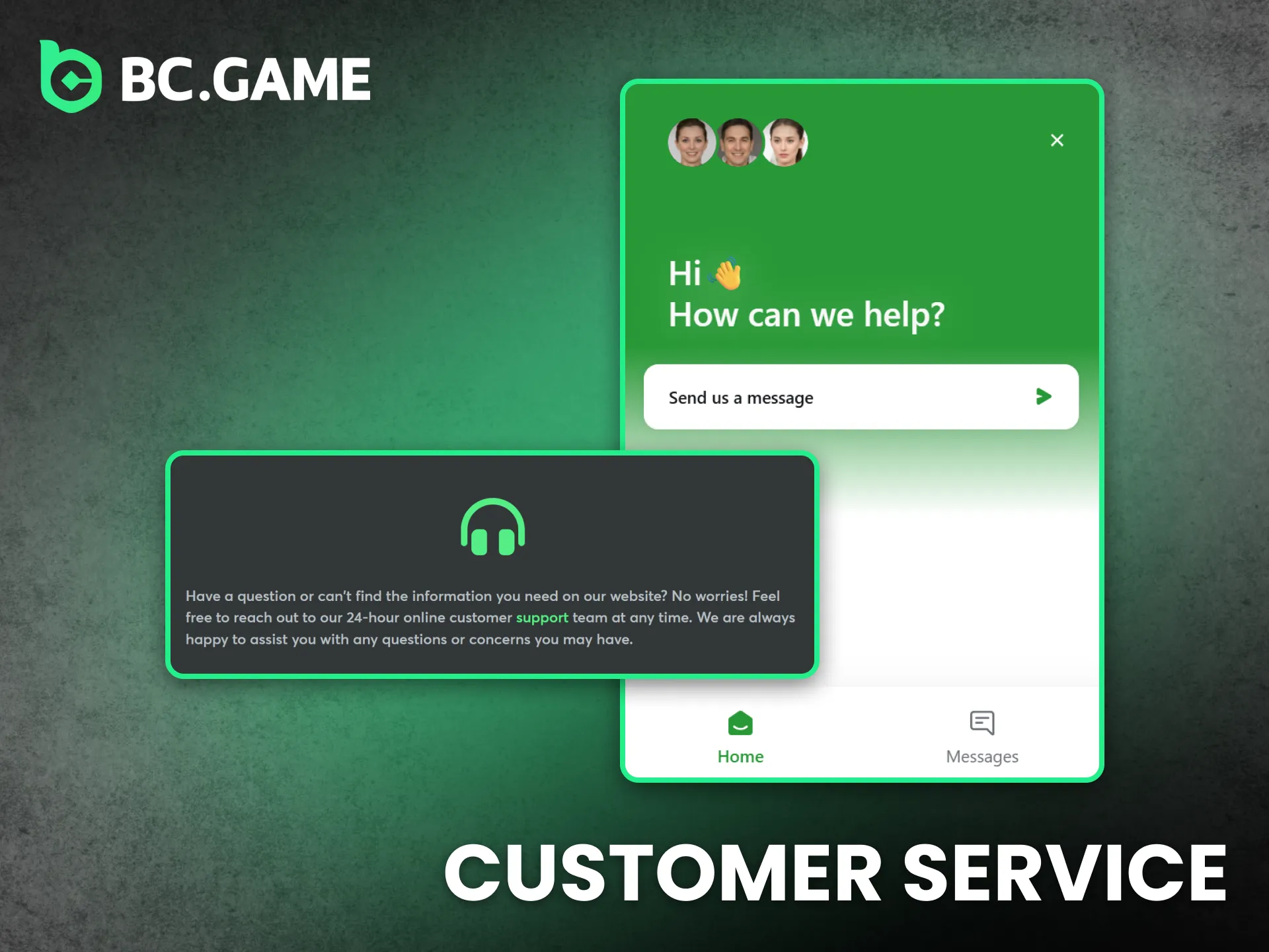 Customer support at BC Game assists Tanzania users promptly.