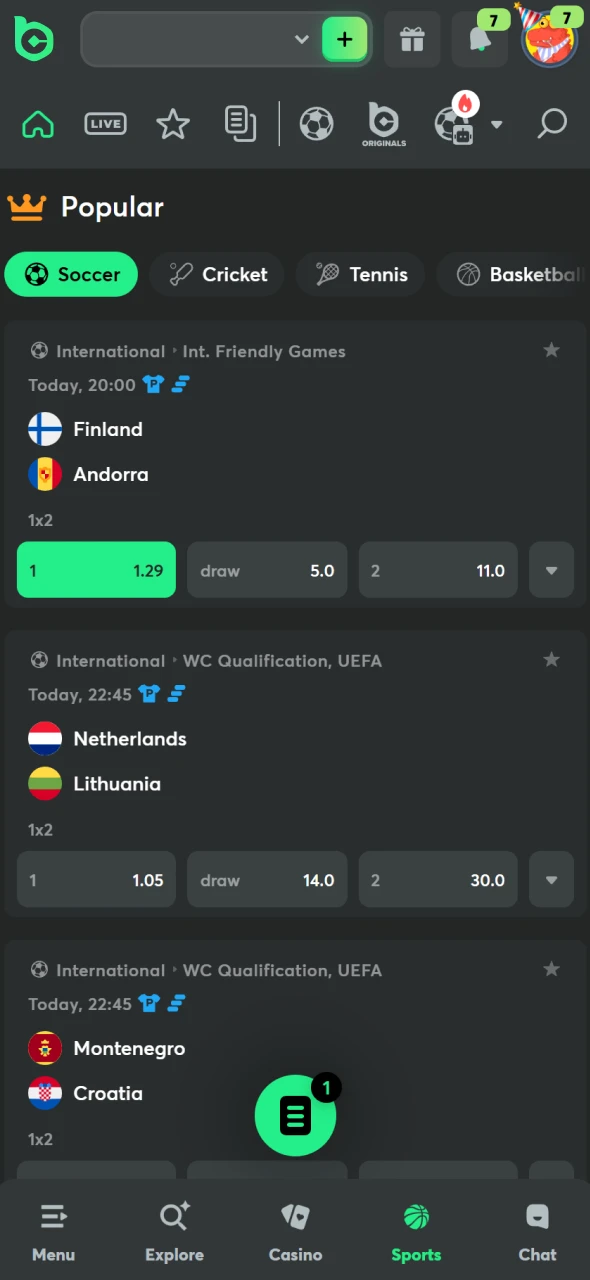 Choose the best market on the BC Game platform to maximize your potential winnings.