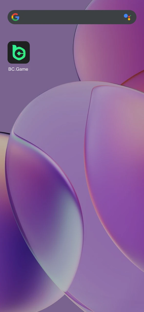 Wait for the icon to appear and launch the BC Game app to start betting.