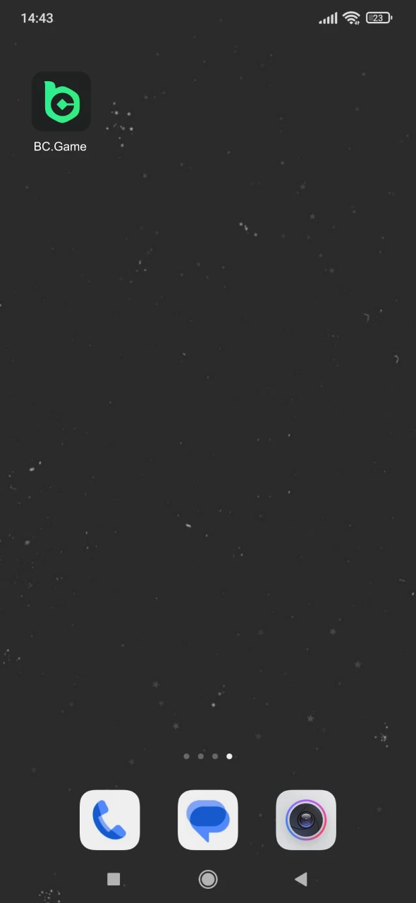 Find the BC Game app icon and click to start playing.