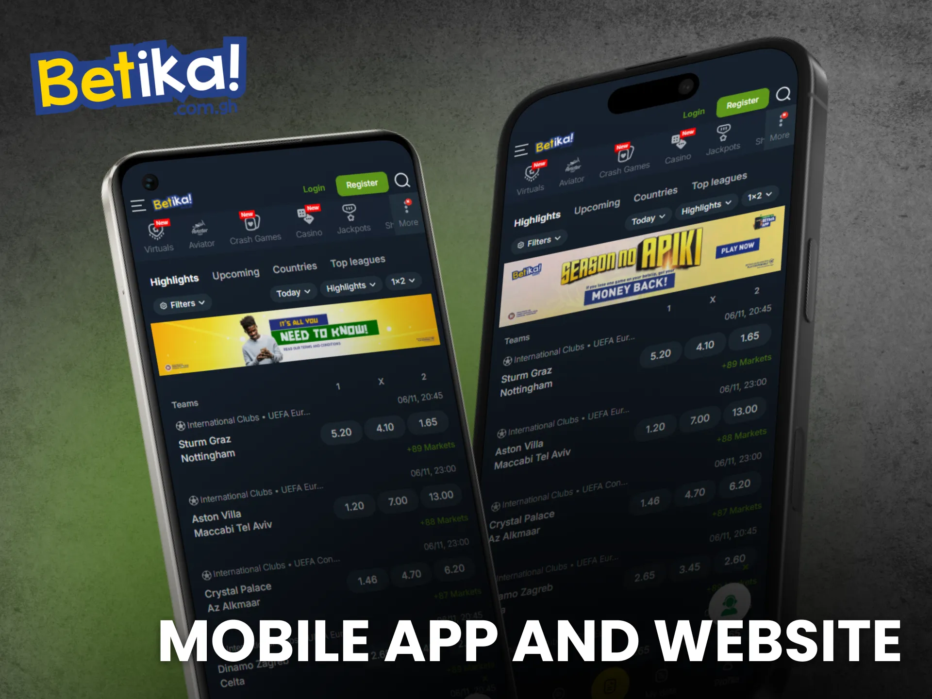 The Betika mobile app and website bring smooth gaming everywhere.