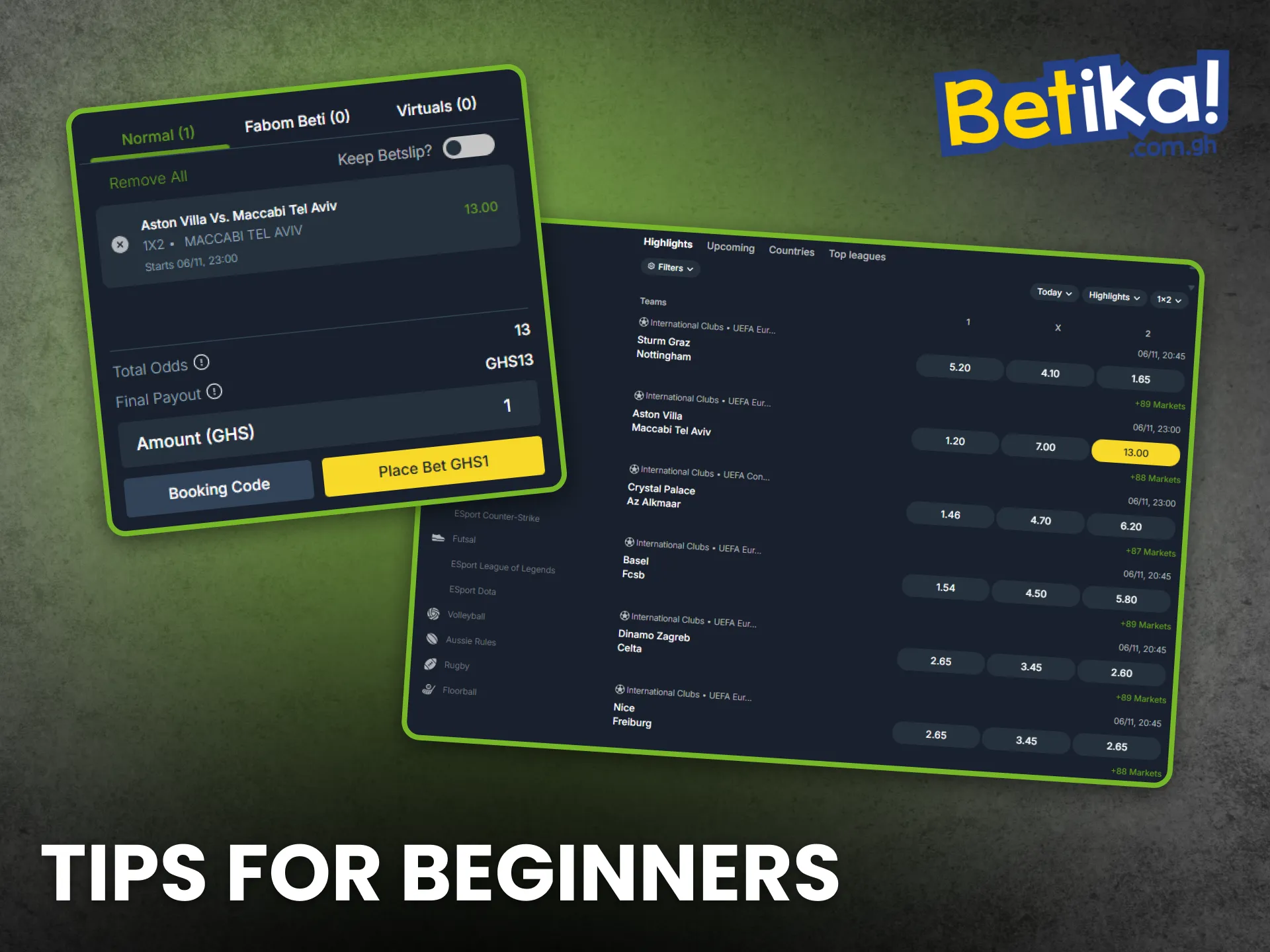 Betika Ghana helps beginners with simple and practical betting advice.