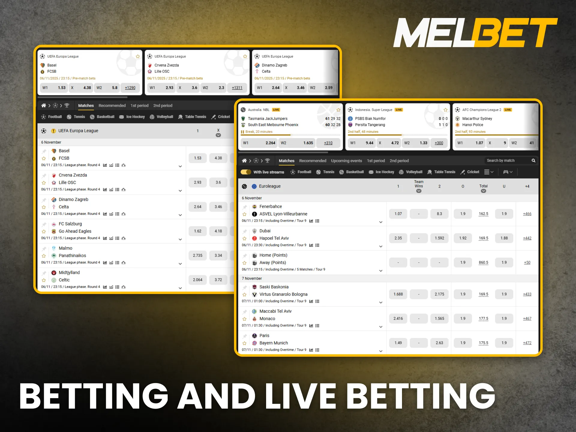 Enjoy live betting features and instant updates on Melbet Kenya.