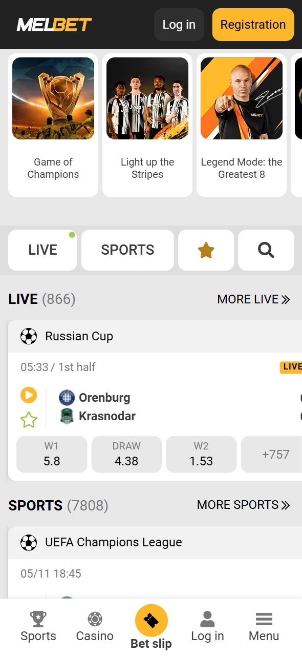 Go to the official Melbet Kenya website to log in.