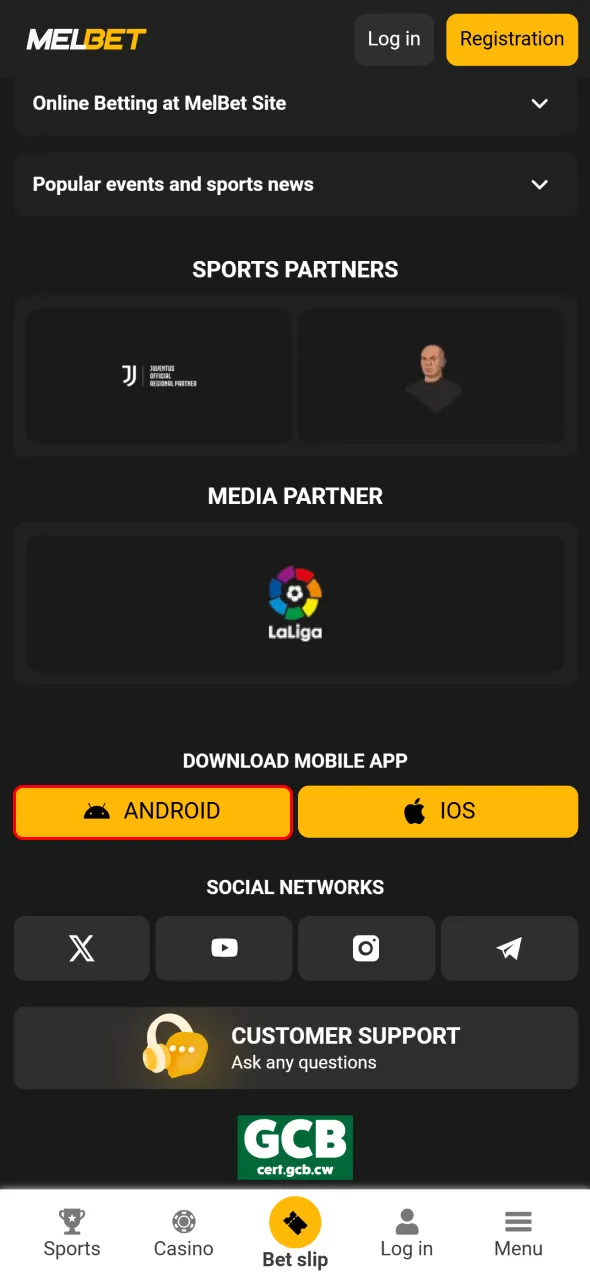 Start app download and experience Melbet on your mobile.