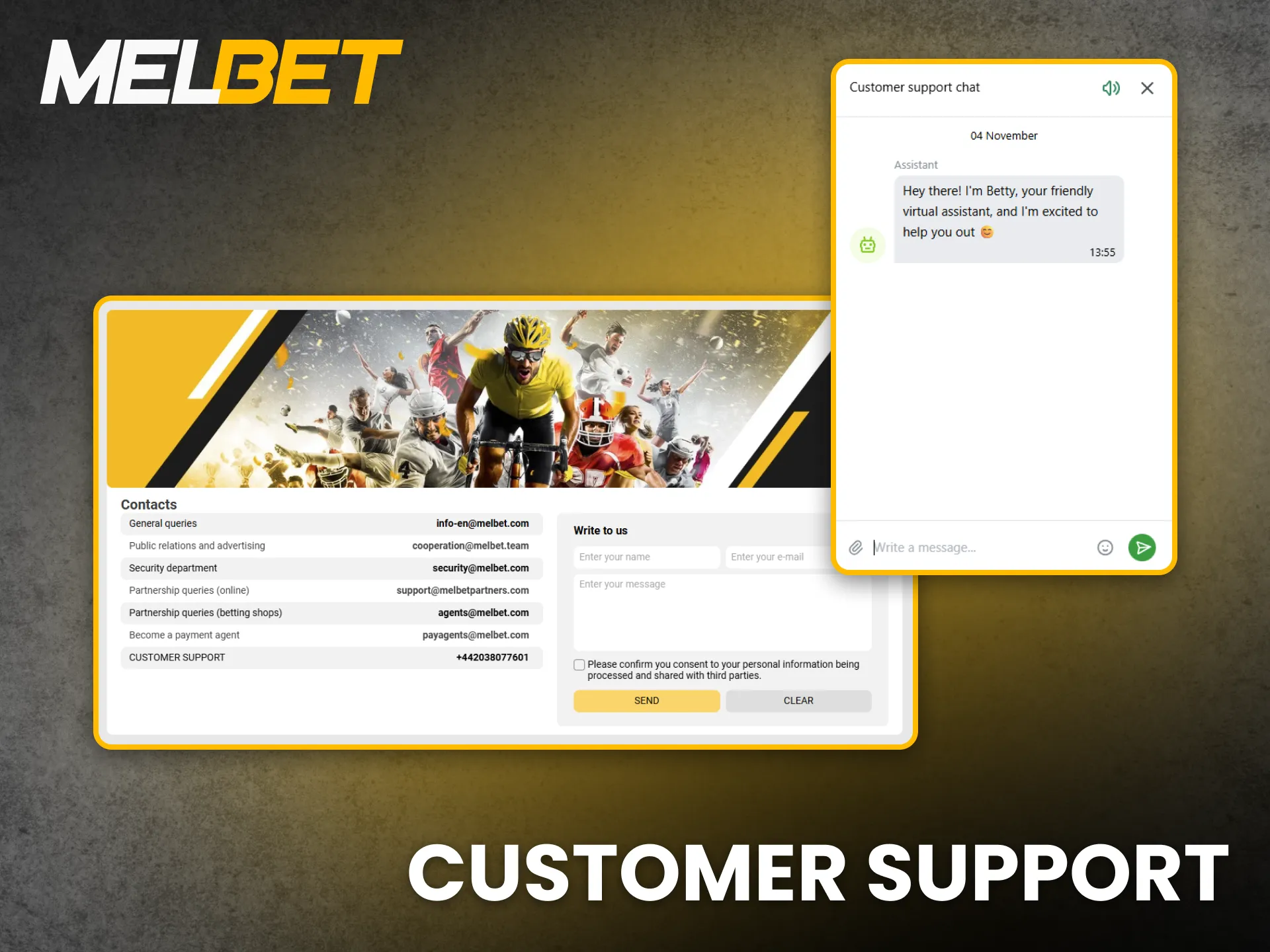 Melbet customer support helps Nigerian bettors 24 hours a day.