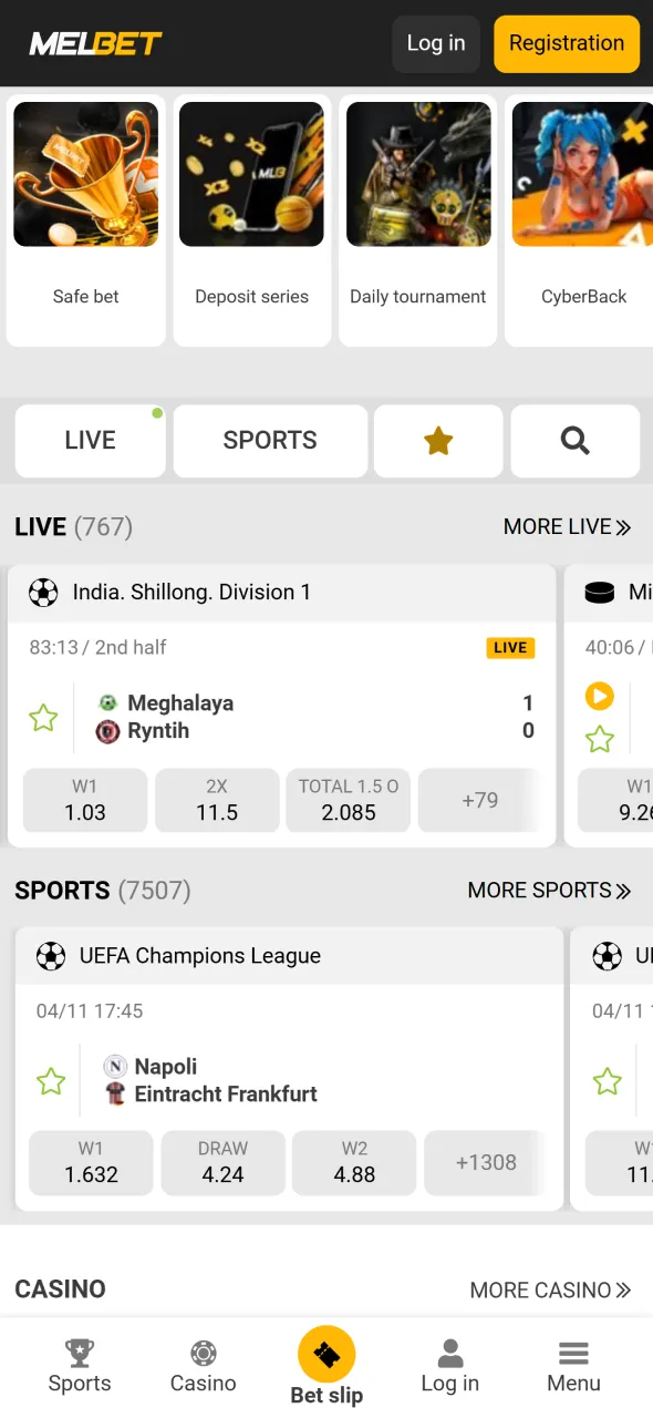 Access Melbet to login and continue wagering on top sports.