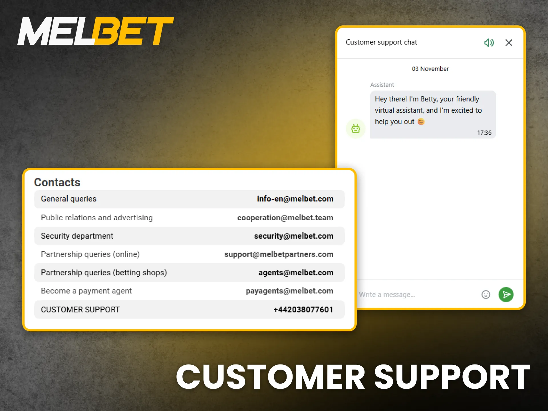 Melbet customer support assists Tanzanian users with 24-hour service.