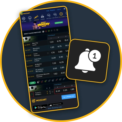 Get instant app notifications with MozzartBet for smooth betting.